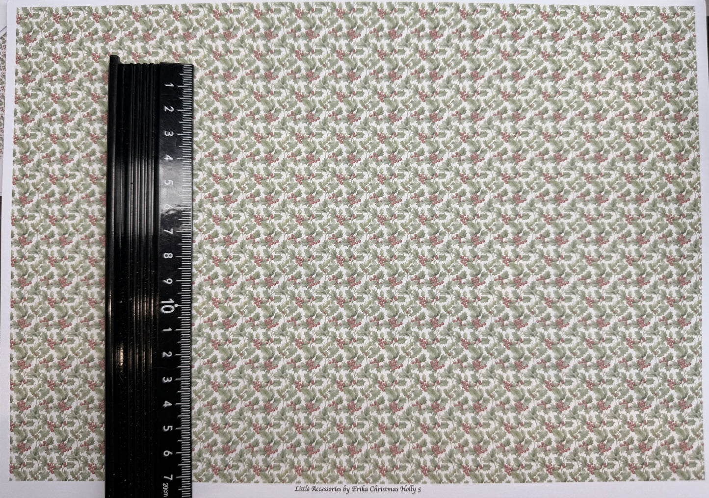 FABRIC Christmas Holly 5
