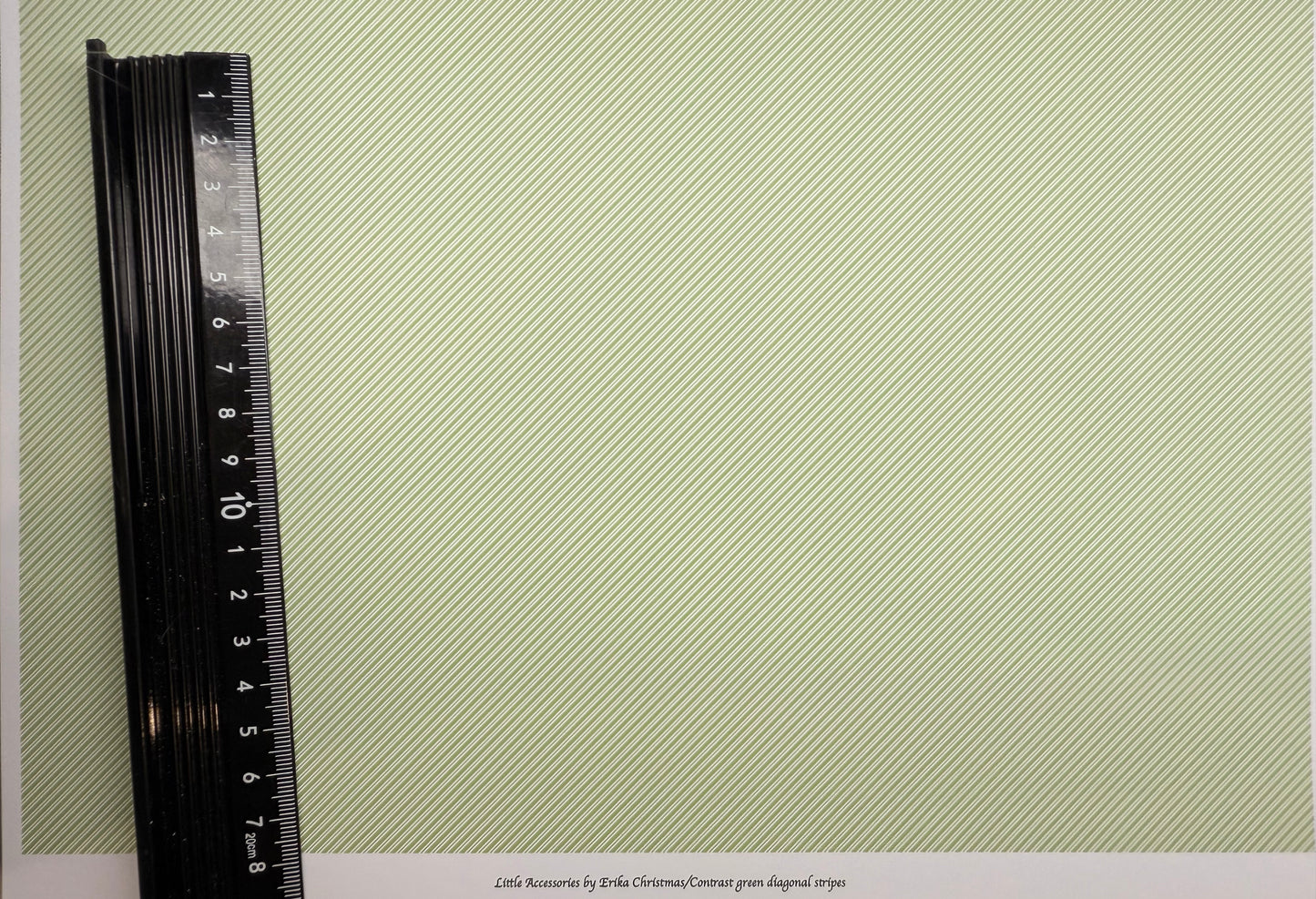 FABRIC Christmas contrast green diagonal stripes