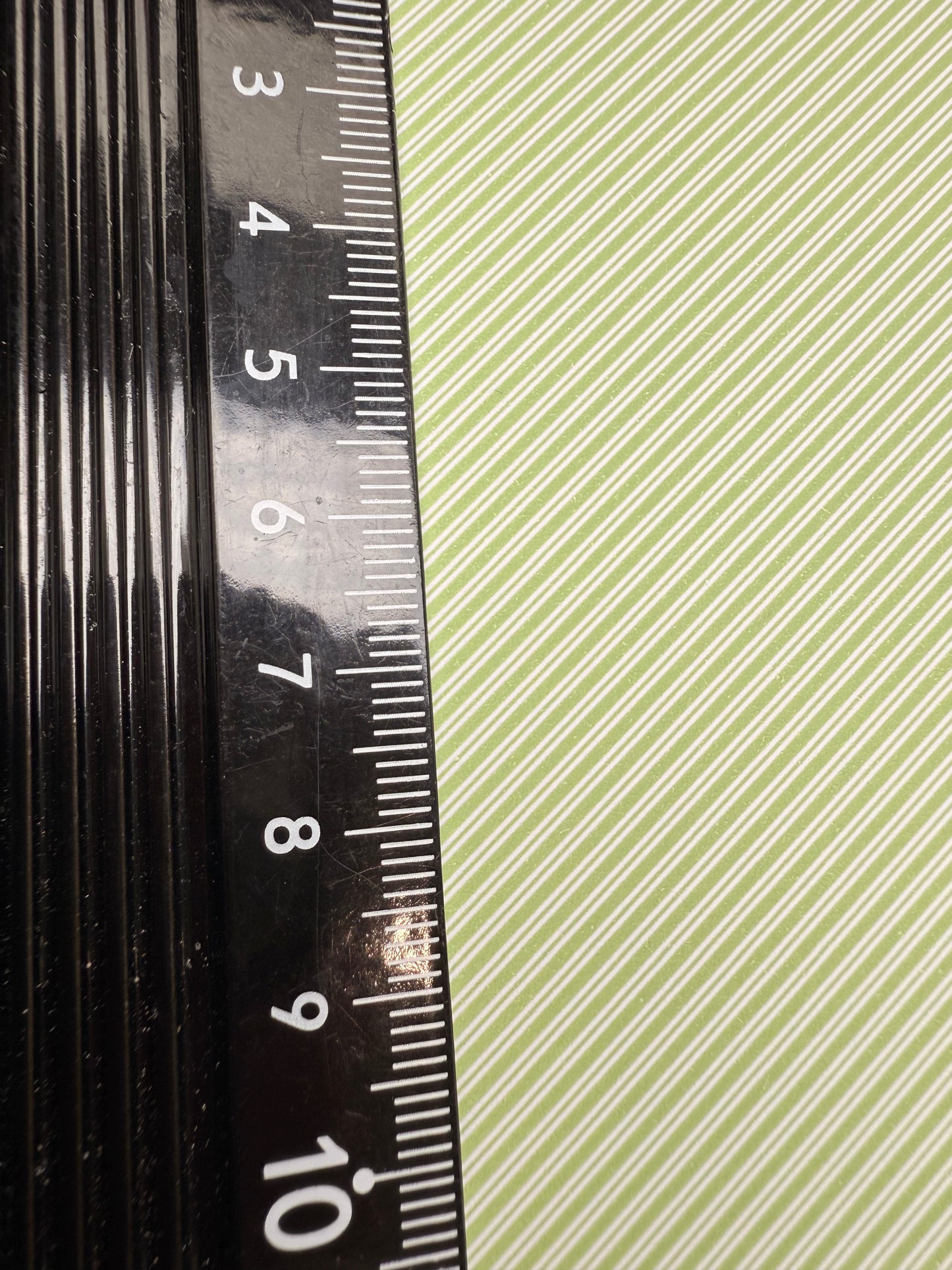 FABRIC Christmas contrast green diagonal stripes