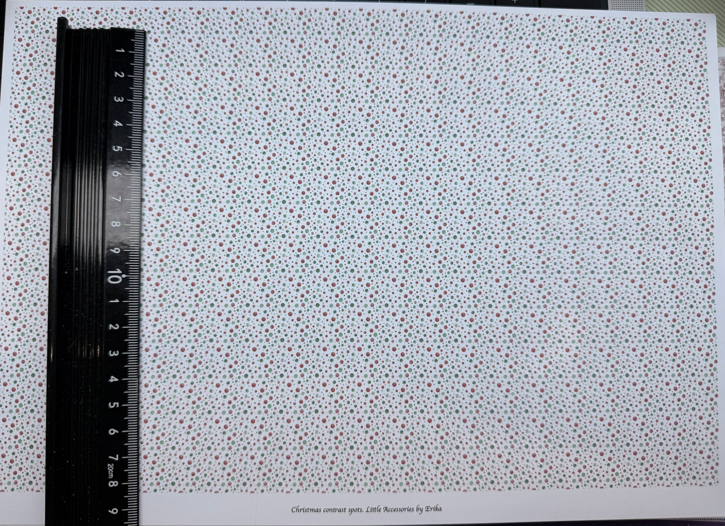 FABRIC Christmas Contrast spots