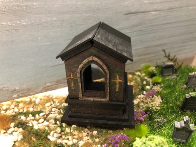 Halloween/Gothic crypt collections. MAUSOLEUM/ CRYPT 1/48th scale kit