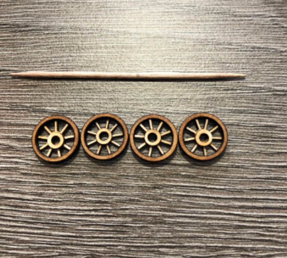 Building supplies. SET OF WHEELS (pack of 4) 1/48th scale kit