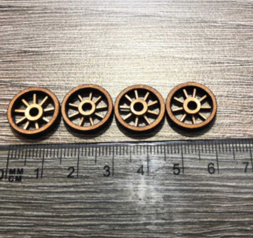 Building supplies. SET OF WHEELS (pack of 4) 1/48th scale kit