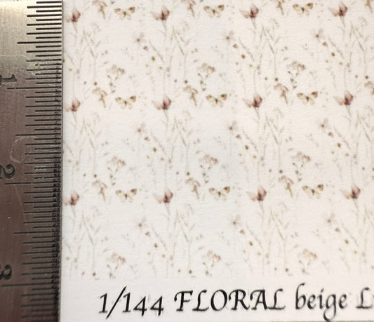 1/144 scale wallpaper Floral beige