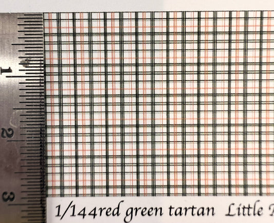 1/144 scale wallpaper red green tartan