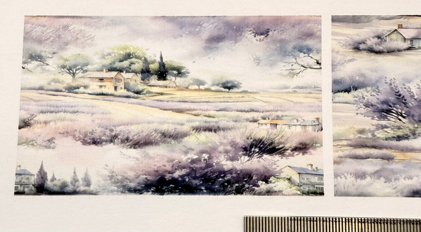 1/144 scale wallpaper. Lavender room friezes