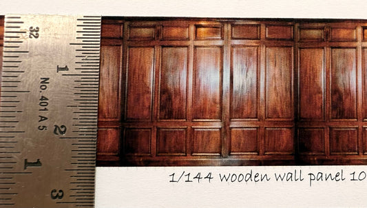 1/144 scale dark wood panel