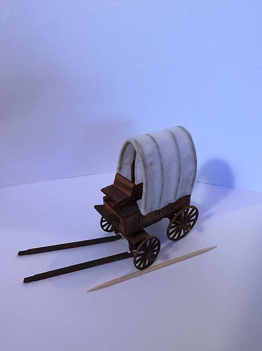 Wild West. Prairie covered wagon. 1/48th scale