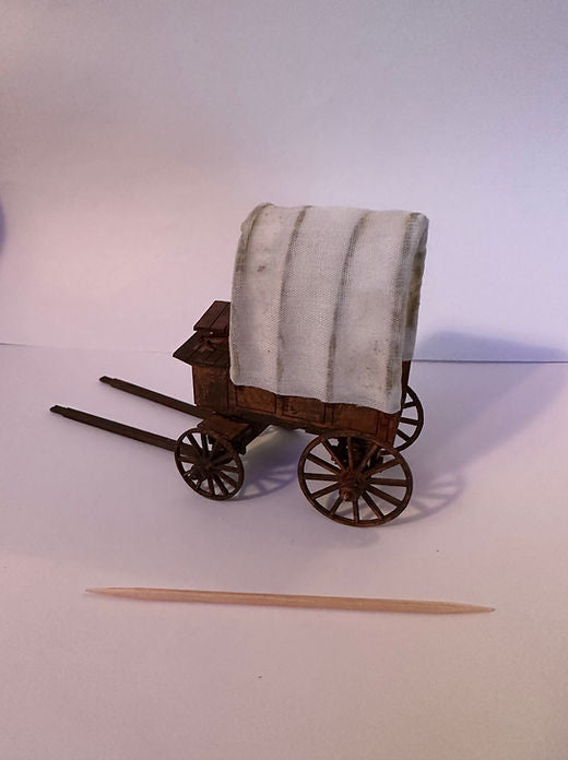 Wild West. Prairie covered wagon. 1/48th scale