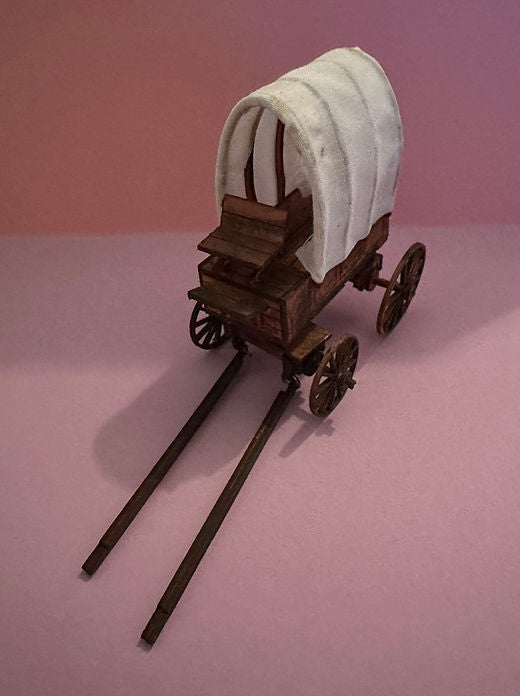 Wild West. Prairie covered wagon. 1/48th scale