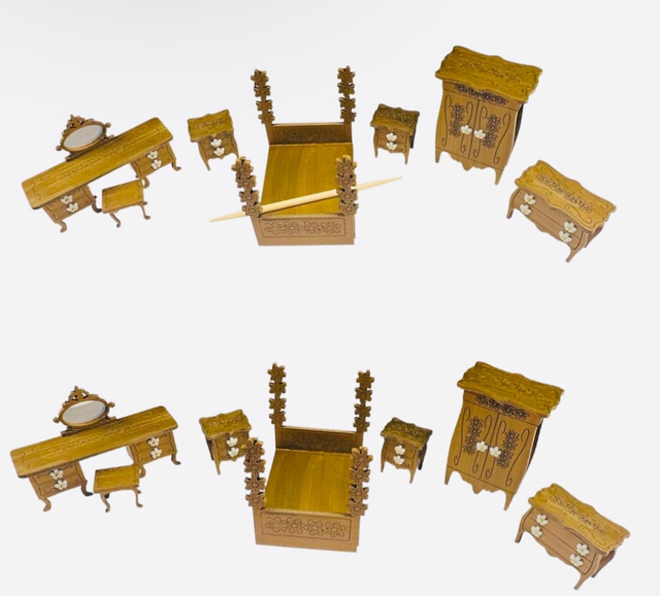 Princess flower chest of drawers. 1/48th scale