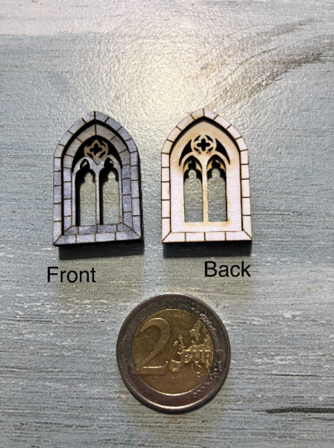 GOTHIC windows 4 pack 1/48th scale