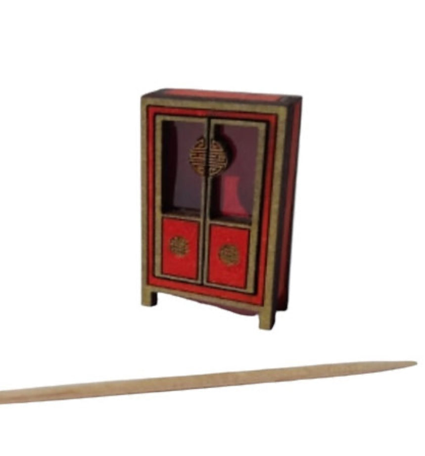 Chinese style display case. 1/48th scale