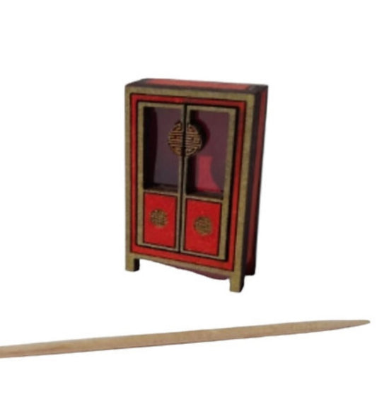 Chinese style display case. 1/48th scale