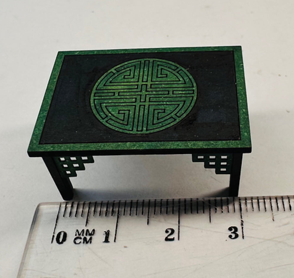 Chinese table and 4 chairs, 1/48th scale KIT