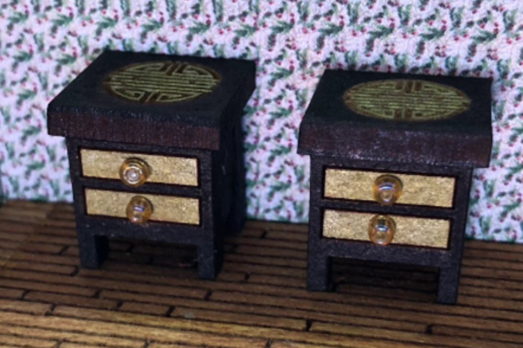 Chinese style bedside cabinets 1/48 scale KIT