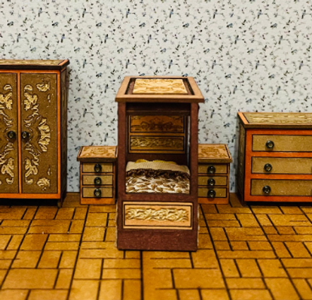 DECORATIVE COLLECTION. 3 DRAWER CHEST. 1/48th scale KIT