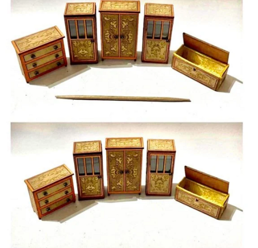 DECORATIVE COLLECTION. 3 DRAWER CHEST. 1/48th scale KIT