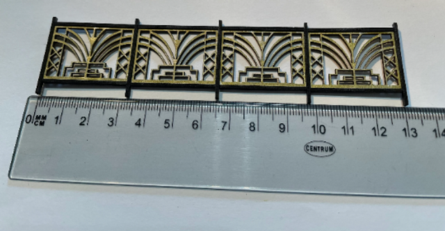ART DECO collection. fence/bannister panel 1/48th scale KIT