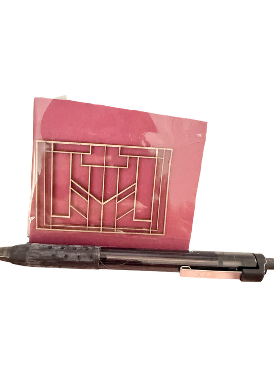 one Art Deco peacock large panel 1/48th scale