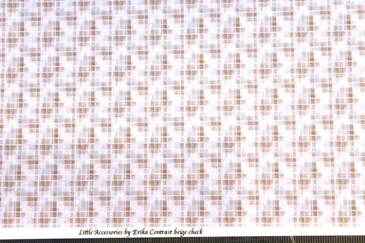 Wallpaper Contrast Tartan beige 1/48th scale