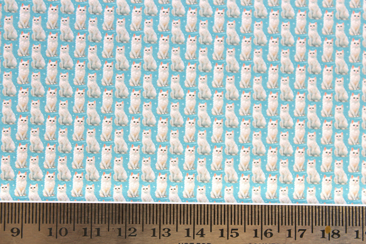 Wallpaper, Cats, rag dolls on turquoise background. 1/48th scale