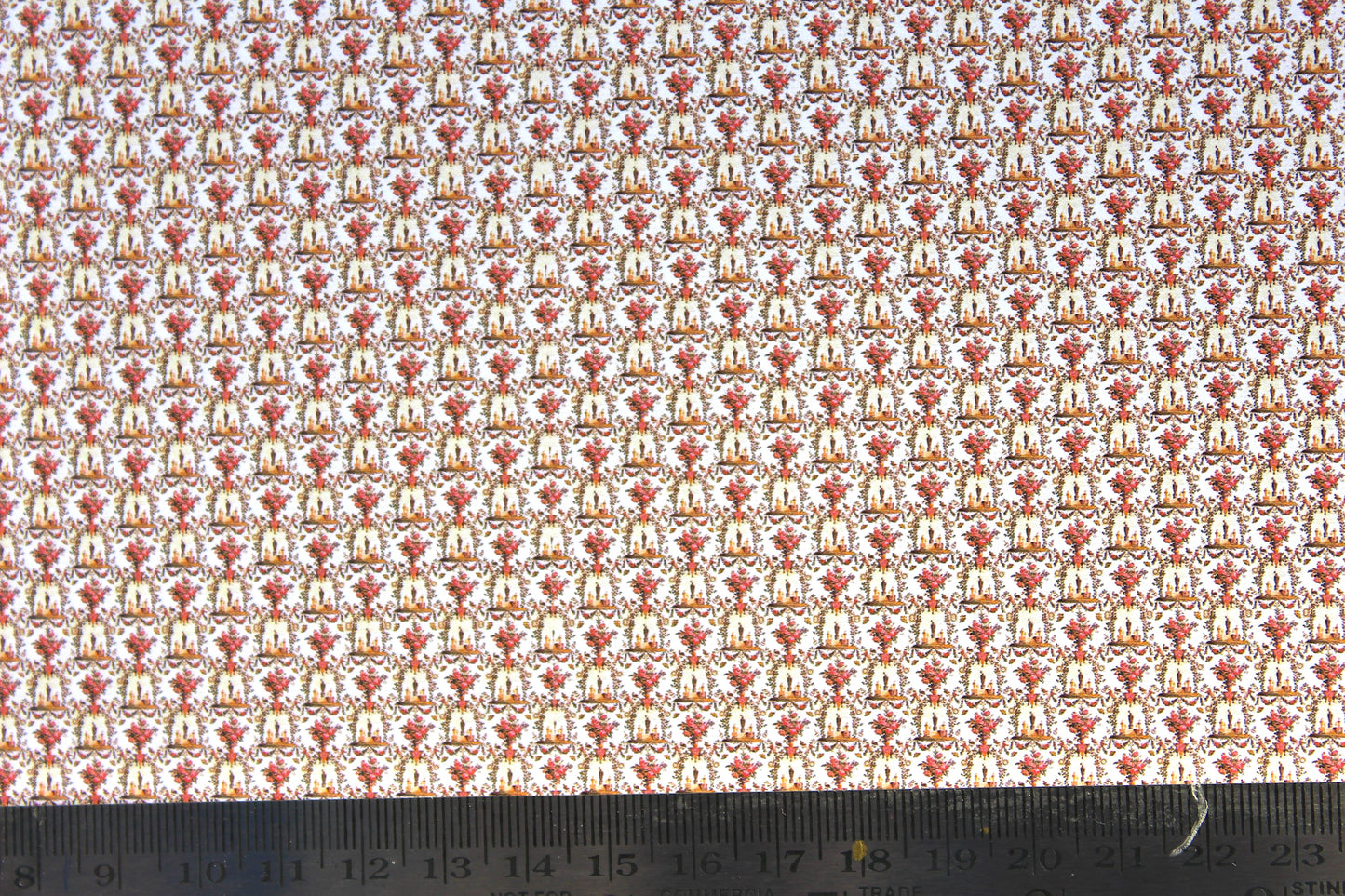 Wallpaper French red/gold