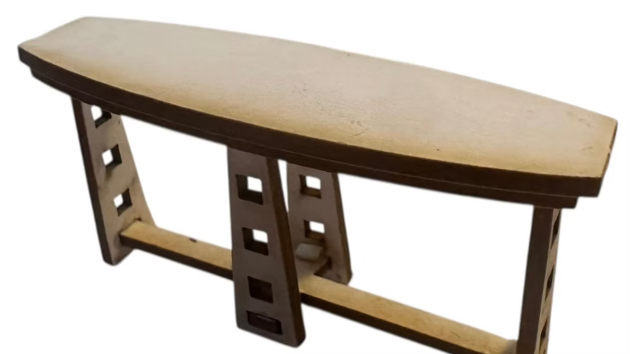 Mackintosh  style entrance table 1/48 scale