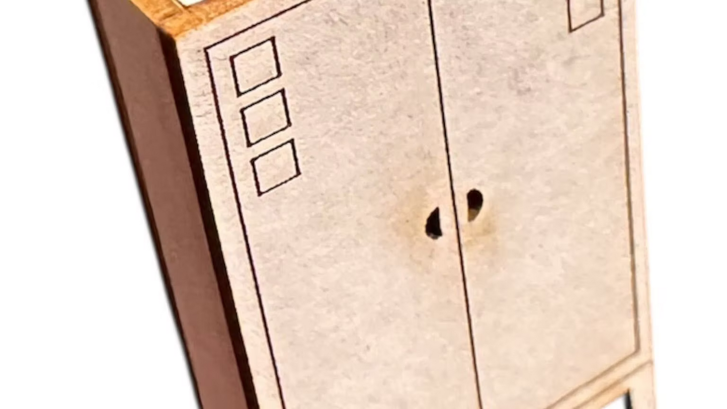 Mackintosh style wardrobe 1/48