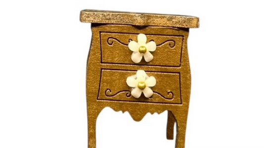 Princess flower beside cabinets. 1/48th scale