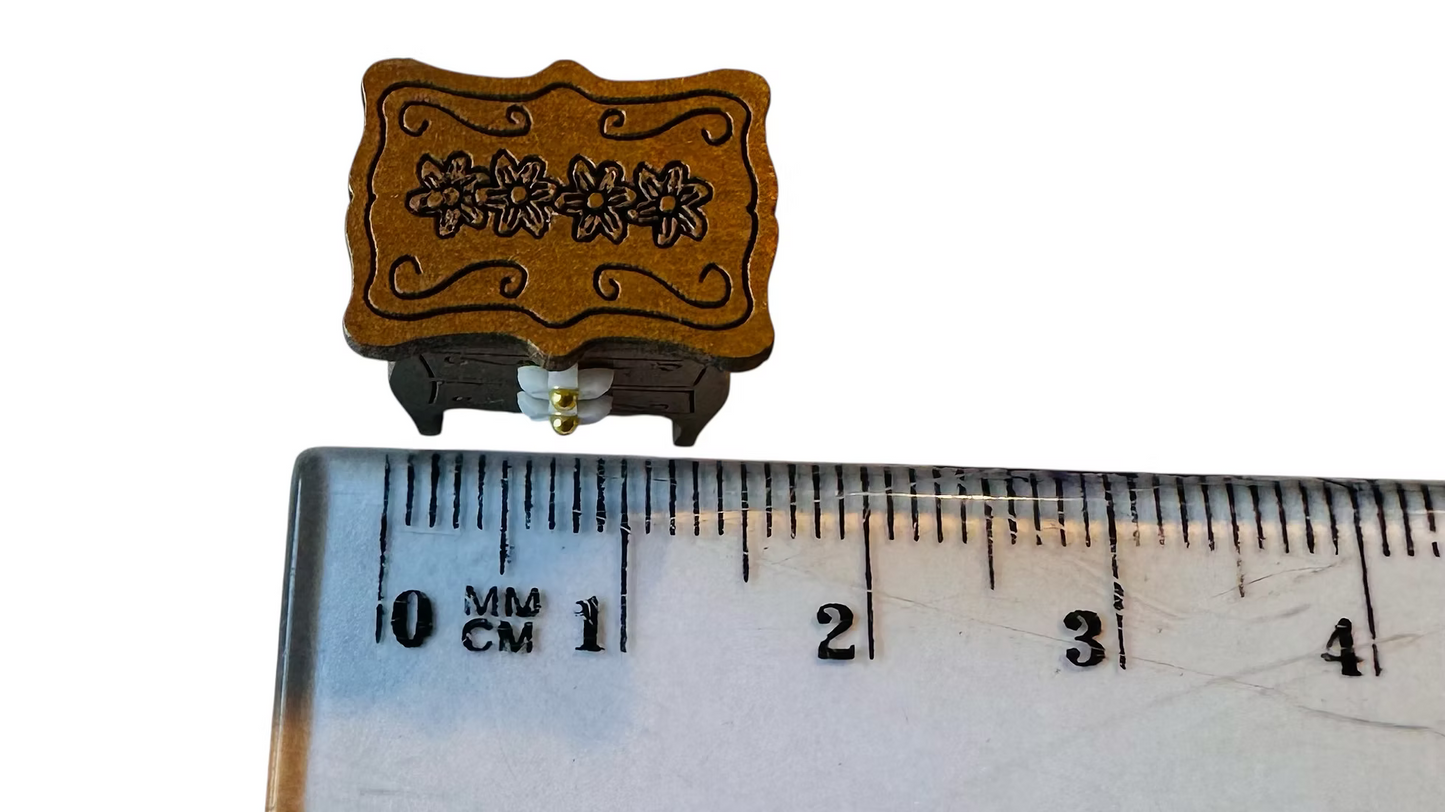 Princess flower beside cabinets. 1/48th scale